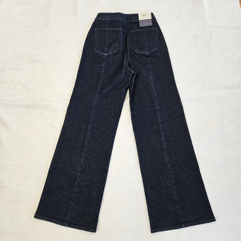 Boden Denim Sailor Wide Leg High Rise Dark Jeans, Women US 8R, New With Tags NWT - Picture 3 of 16